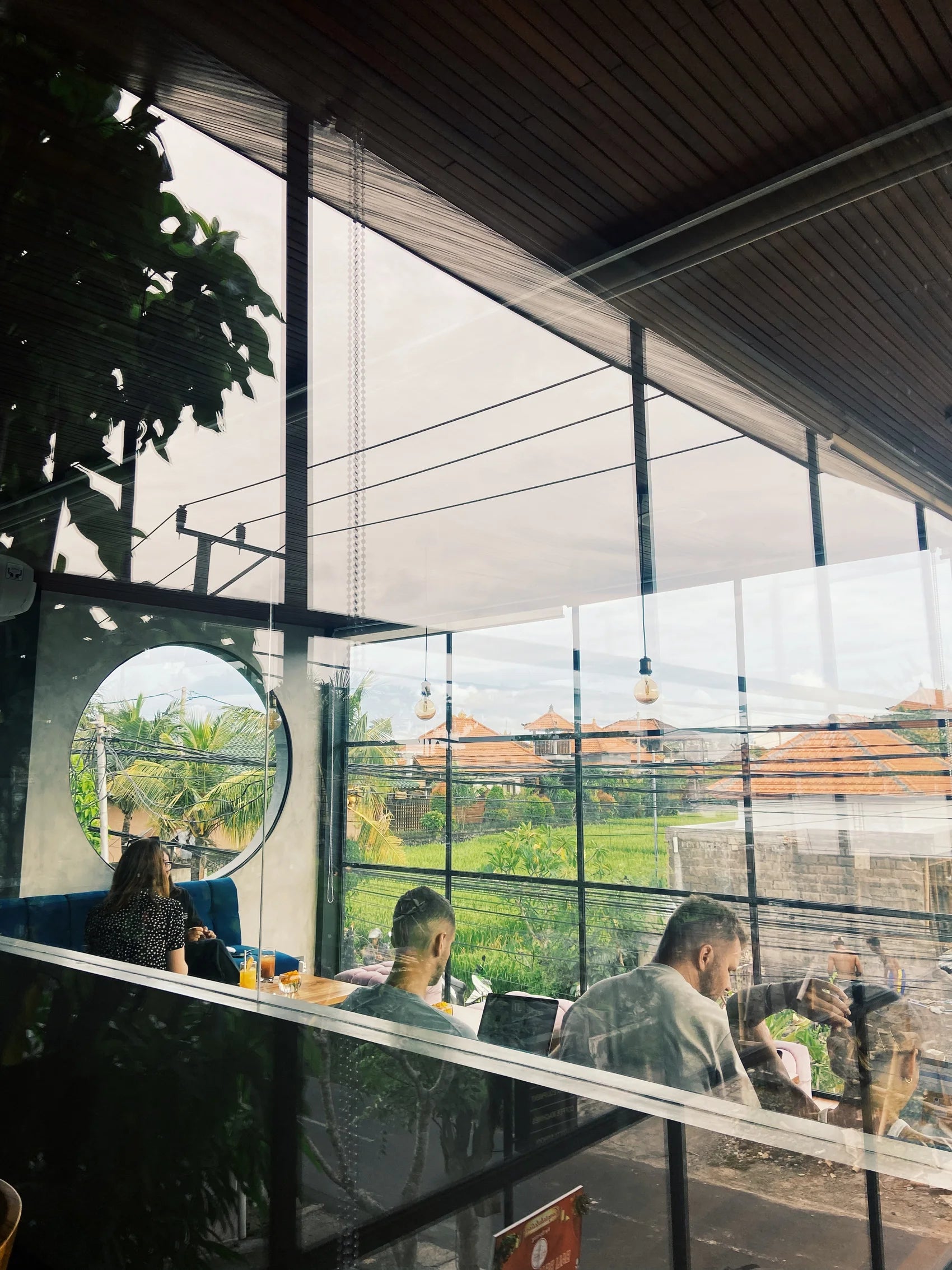 Upstairs views and seating