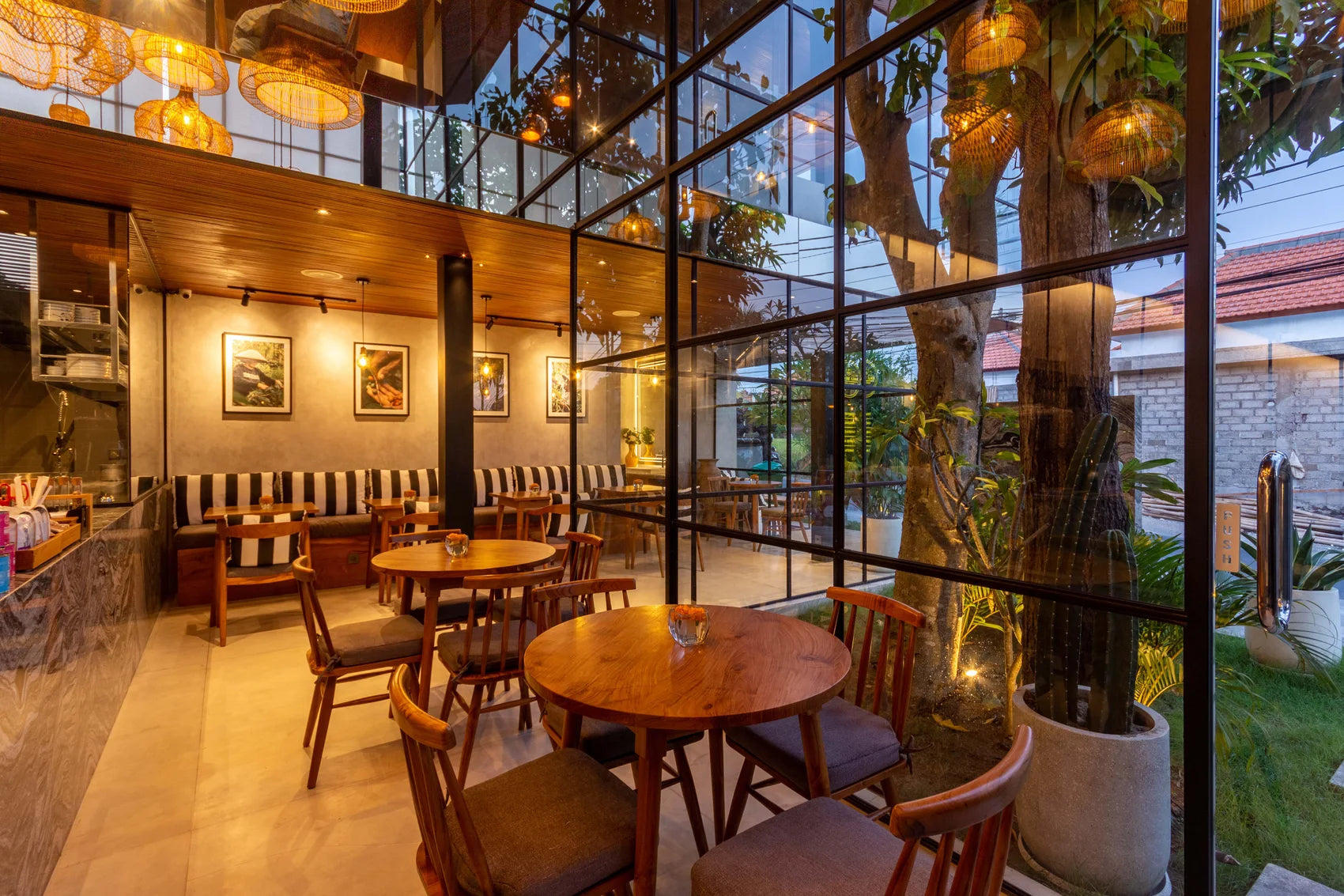 The seating area at Bali Beans Coffee & Co